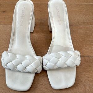 Madden girl GRACY BRAIDED PADDED INSOLE SLIDE SANDALS